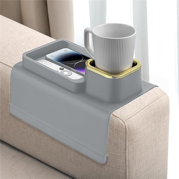 Couch Cup coffee Holder Remote Holder Sofa Arm Organizer - Picture 10 of 10